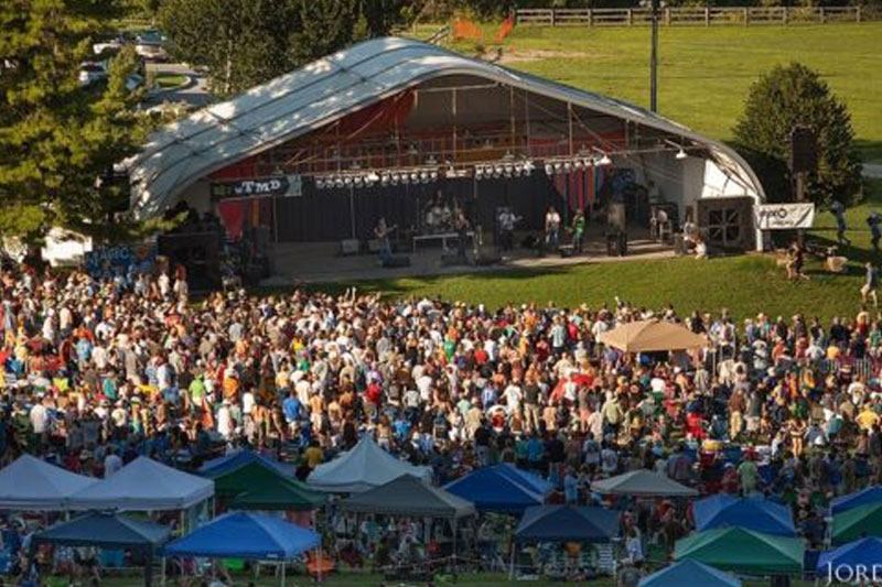 Hot August Music Festival crowd at Oregon Ridge Park